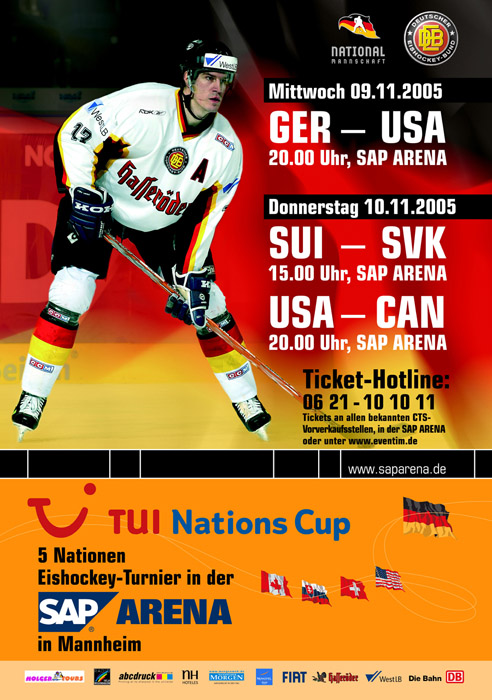 Eishockey Deutschland Cup Schweiz - Kanada