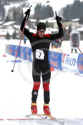 Christoph Mauch beim Wintertriathlon Oberstaufen 2005