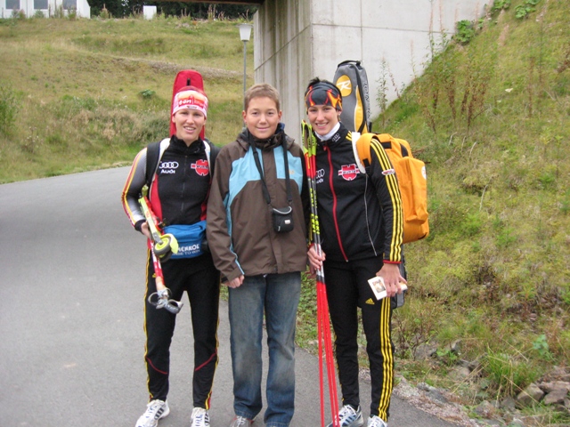 Kati Wilhelm ,Sabrina Buchholz und Johann