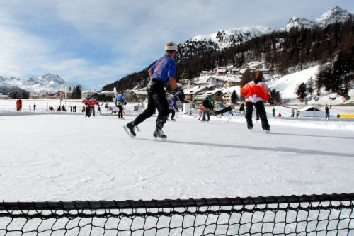 Pond Hockey in Silvaplana<br/>Bild: zVg / Auf Bild klicken fr MMS