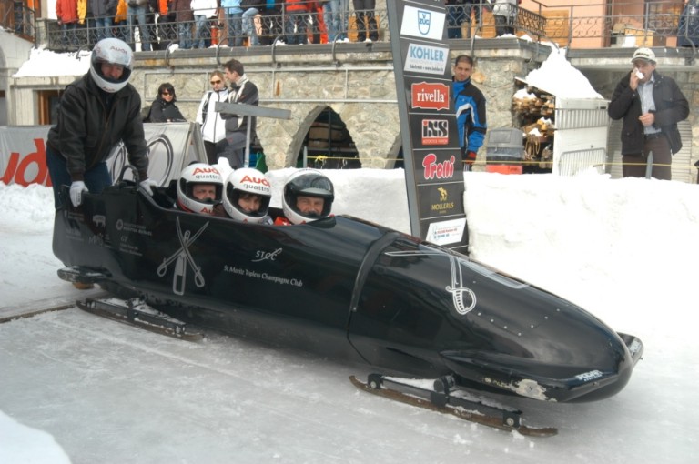 Saison Ende am Olympia Bob Run St. Moritz-Celerina