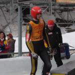 Chris Eiler nach seinem ersten Lauf im Zielraum ( LiVE-Wintersport.com)