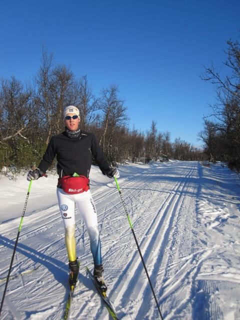 Jesper Modin beim Skitraining im klassischen Stil ( privat)