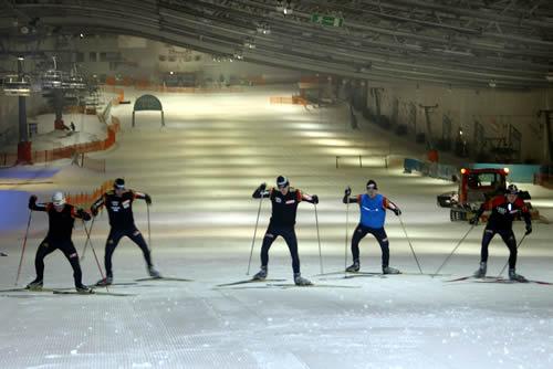 Deutsches Nationalteam auf Dsseldorfer Schnee