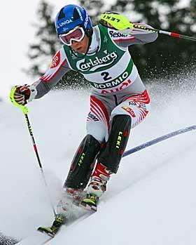 Benni Raich im Slalom noch ganz nach vorn